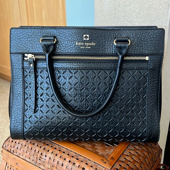kate spade Handbags - Kate Spade Perrin Lane Romy Black Leather Satchel